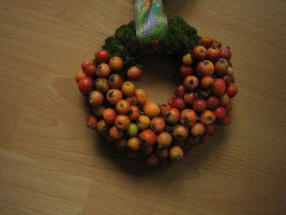 Door Wreath Autumn Wreath Berry Wreath Moss Wreath Window Decoration Country House Style Ornamental Apple Wreath