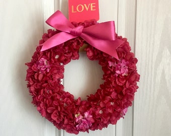Full floral wreath. Wedding bouquet wreath. Delphinium wreath. Flowergirl bouquet.