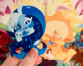 Pure Vanilla and Shadow Milk Cookie Matte Vinyl Stickers || CRK