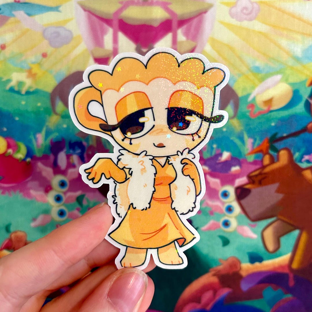Teagan Holographic Vinyl Sticker || Dandy’s World - Etsy