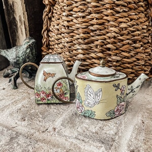 Enamelware Miniature Tea Pots