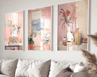 Matisse Print Set of 3, Matisse Wall Art, Mid Century Wall Art, Matisse framed print, Gallery Wall Art Set
