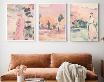 Matisse Print Set of 3, Matisse Wall Art, Mid Century Wall Art, Matisse framed print, Gallery Wall Art Set