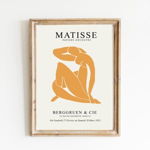 Matisse pinturas, decoración pared, Henri Matisse arte pared, Matisse poster, Matisse descargable, Matisse mujer, arte imprimible mostaza