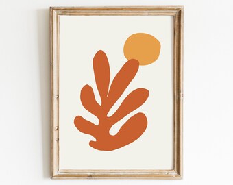 Matisse print, Matisse the cut outs leaf fine art poster
