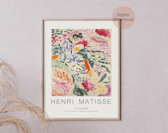 Henri Matisse Art Exhibition PosterMatisse Art PrintModern Art