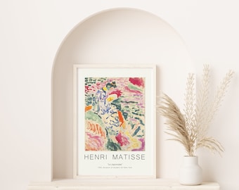 Henri Matisse art Exhibition Poster, Matisse Art Print, Mid century modern art print [High Quality]