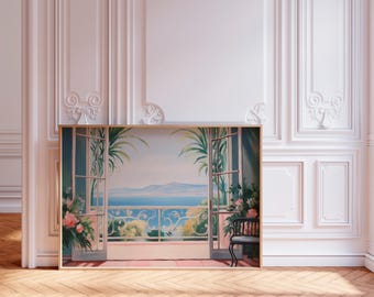 Ventana abierta inspirada en la impresión de Henri Matisse, impresión inspirada en Matisse, Open window Matisse