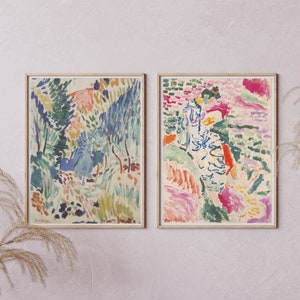 Matisse print set of 2, Henri Matisse art Poster Painting [High Quality]