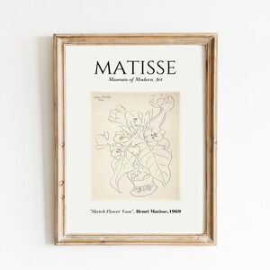Matisse print Set of 8 digital prints, Henri Matisse poster download set image 7
