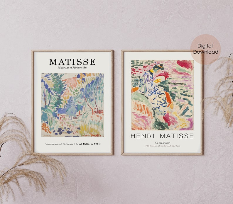 Digital prints, downloadable art prints, Digital Download Wall Art, digital prints download, Matisse digital print, Matisse digital download 