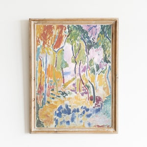 Henri Matisse Print, Henri Matisse landscape poster, Matisse The roofs of Collioure, Gallery wall art, Matisse paintings