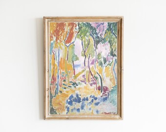 Henri Matisse Print, Henri Matisse landscape poster, Matisse The roofs of Collioure, Gallery wall art, Matisse paintings