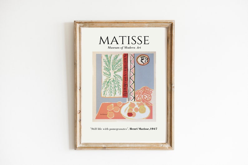 Matisse print Set of 8 digital prints, Henri Matisse poster download set image 8