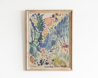 Henri Matisse Print, Henri Matisse landscape poster, Matisse The roofs of Collioure, Gallery wall art, Matisse paintings