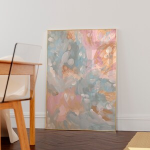 Matisse inspired art print, pastel abstract painting, henri matisse wall art, printable gallery art prints, preppy farmhouse posters