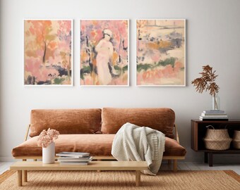 Matisse print set of 3, Henri Matisse landscape art Poster Painting [High Quality]