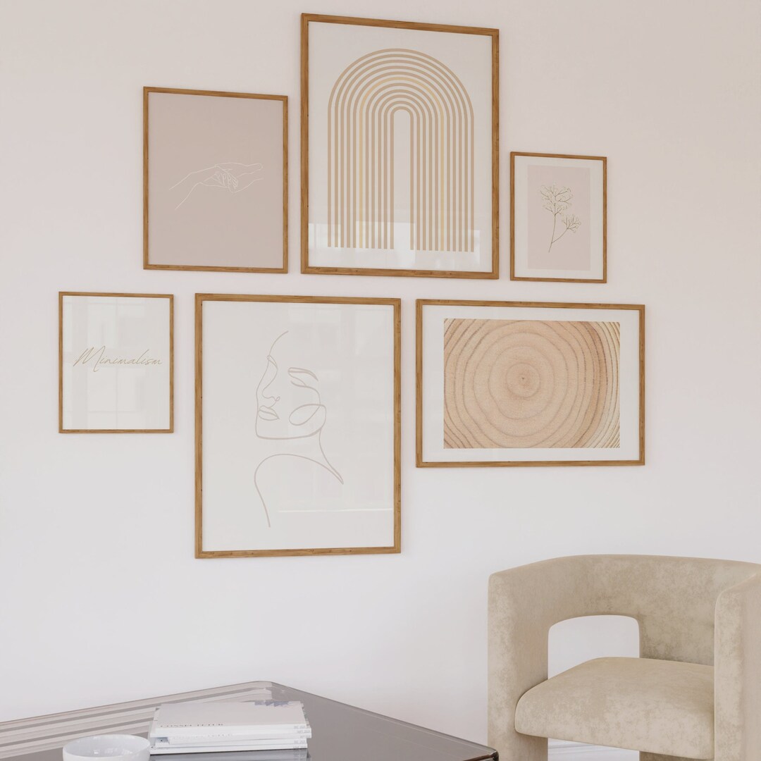 Minimalist Wall Art, Clean Girl Aesthetic Aesthetic Wall Art, Gallery