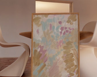 Matisse inspired art print, pastel abstract painting, henri matisse wall art, printable gallery art prints, preppy farmhouse posters
