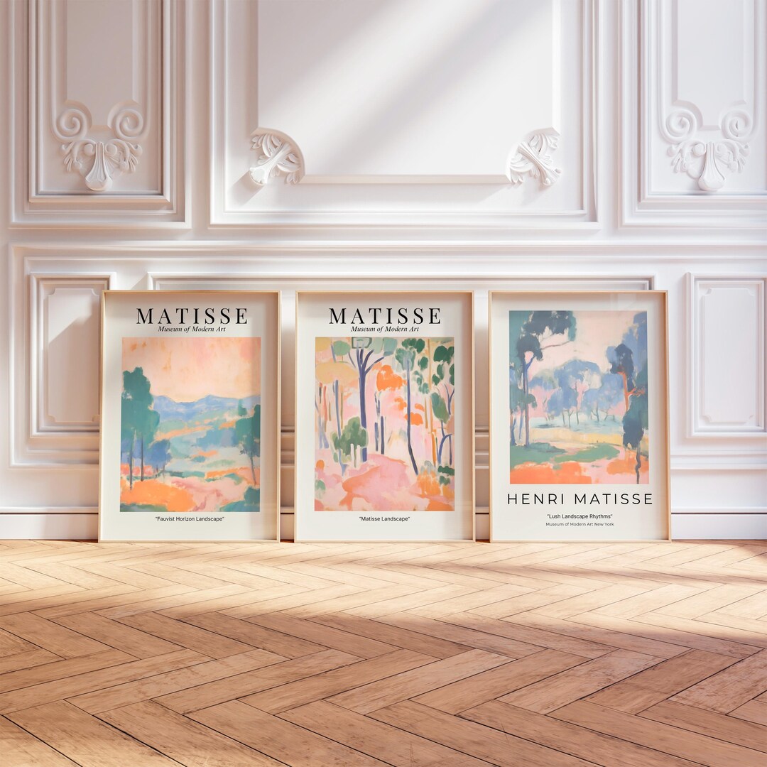Matisse Print Set of 3, Matisse Wall Art, Mid Century Wall Art, Matisse ...