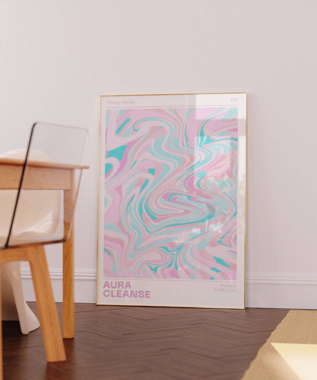 Aura Poster, Retro Gradient Poster, Grainy Gradient, Affirmation Poster ...