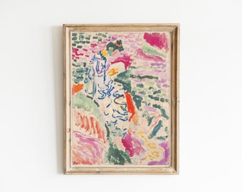 Henri Matisse Print, Henri Matisse landscape poster, Matisse The roofs of Collioure, Gallery wall art, Matisse paintings