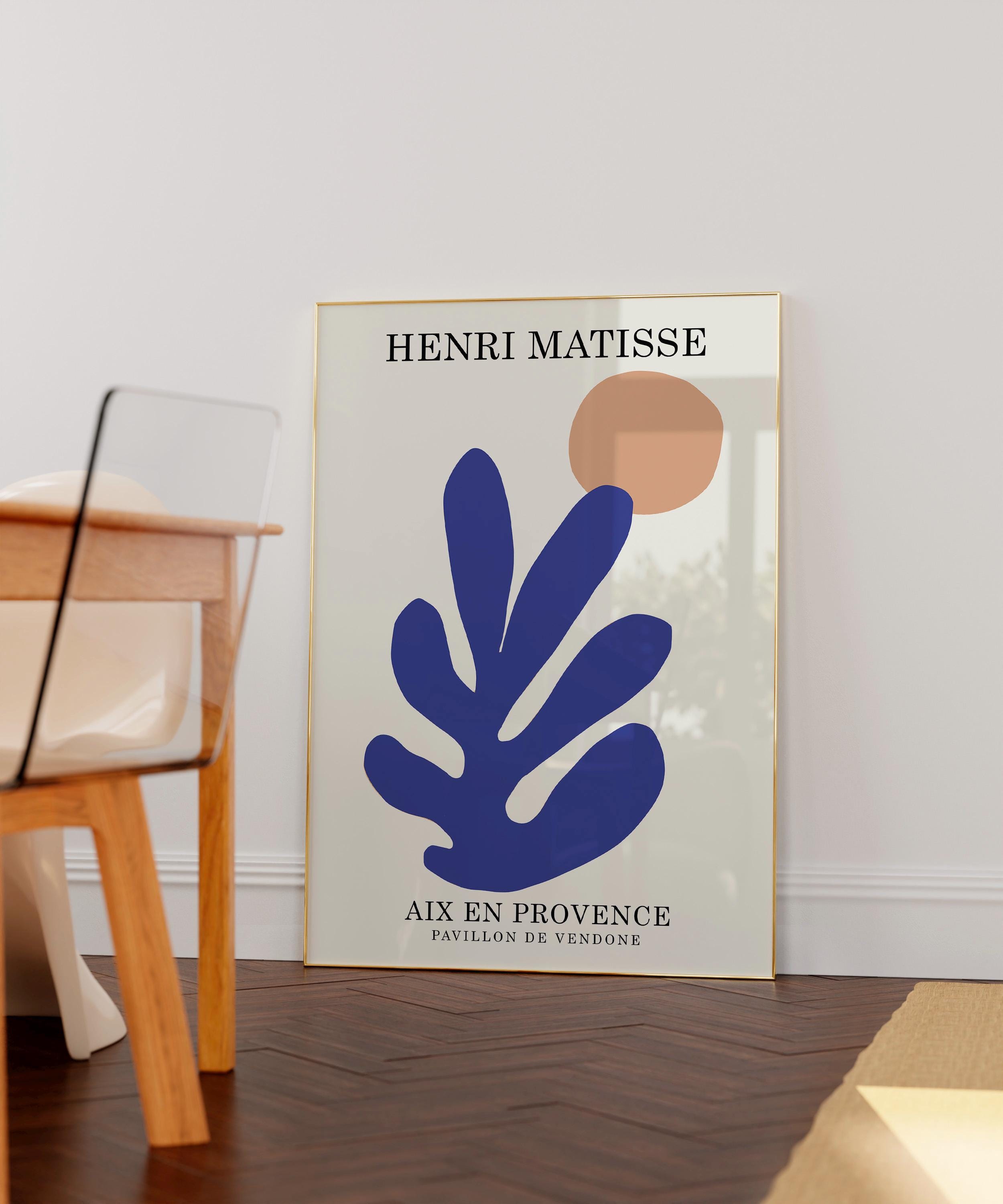 マティスの版画、アンリ・マティス展ポスター「青い葉と太陽」 - Etsy 日本