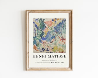 Henri Matisse Print, Henri Matisse landscape poster [High Quality]