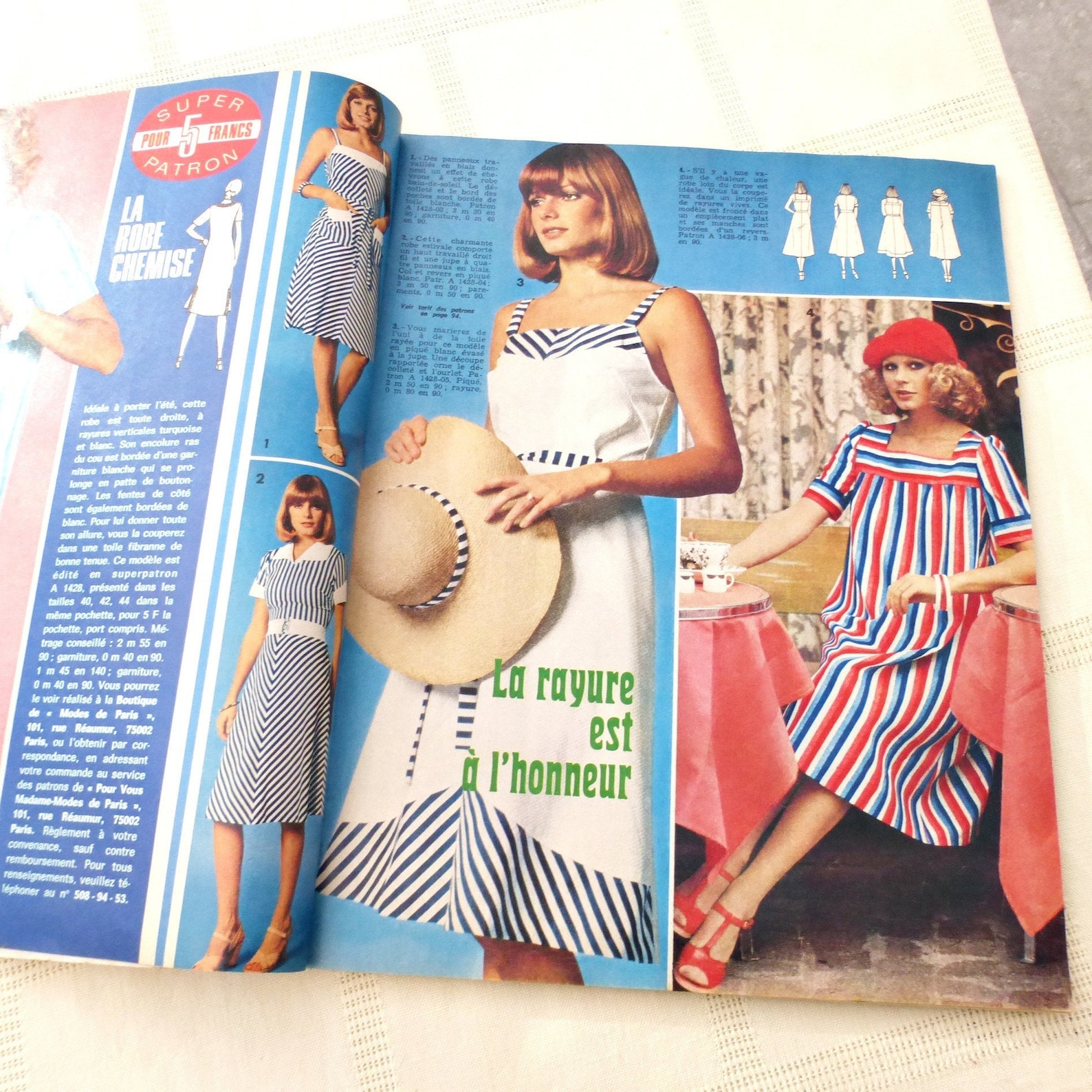 Vintage French Fashion Magazine Modes De Paris 1976 - Etsy UK