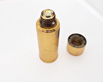 Vintage Christian Dior Diorissimo Perfume Bottle | Metal Lipstick Tube Gold Case