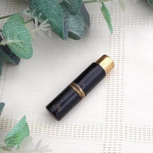 Vintage Franse parfumverstuiver - zwart met goudtint - navulbare geurspray