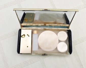 Vintage Musical Compact | Musical Make Up Case | 1950s Make Up Clutch | Bottles and Powder Compact |