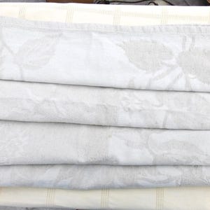 Vintage Französische Leinen Tischdecke: Sonnenblumen Design