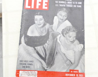 Life-Magazin der 1950er Jahre | Vintage USA Life Magazin | US-Theater | Vintage-Anzeigen | Frank Sinatra | Ava Gardner |