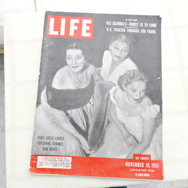 Life Magazine 1950s | Vintage USA Life Magazine | US Theatre | Vintage Adverts | Frank Sinatra | Ava Gardner |