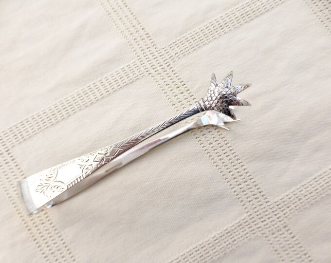 Vintage Sugar Tongs Antique Sugar Nips EPNS Vintage Sugar Nips Henry