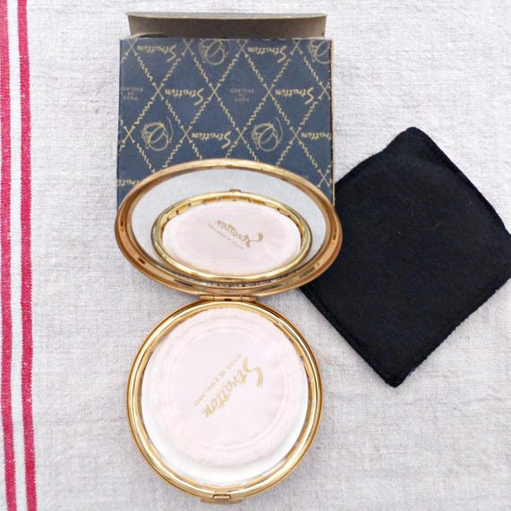 RARE Vintage Stratton Black & White Compact | Stratto… - Gem