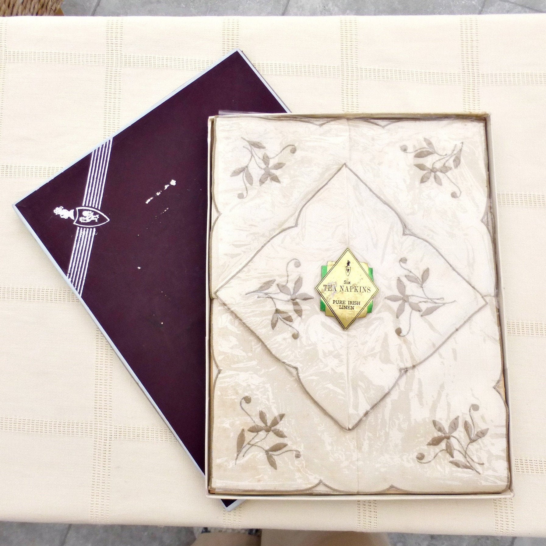 Irish linen table napkins online