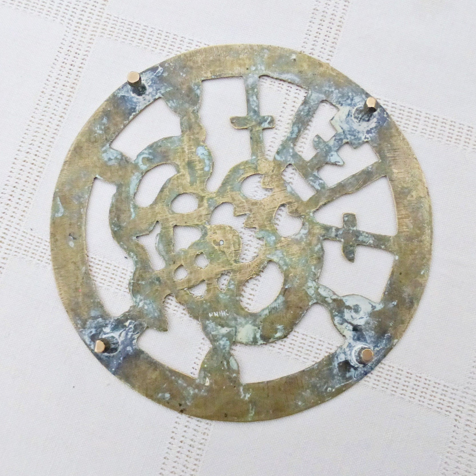 Brass Dragon Trivet Vintage Brass Plant Sand Metal Etsy UK