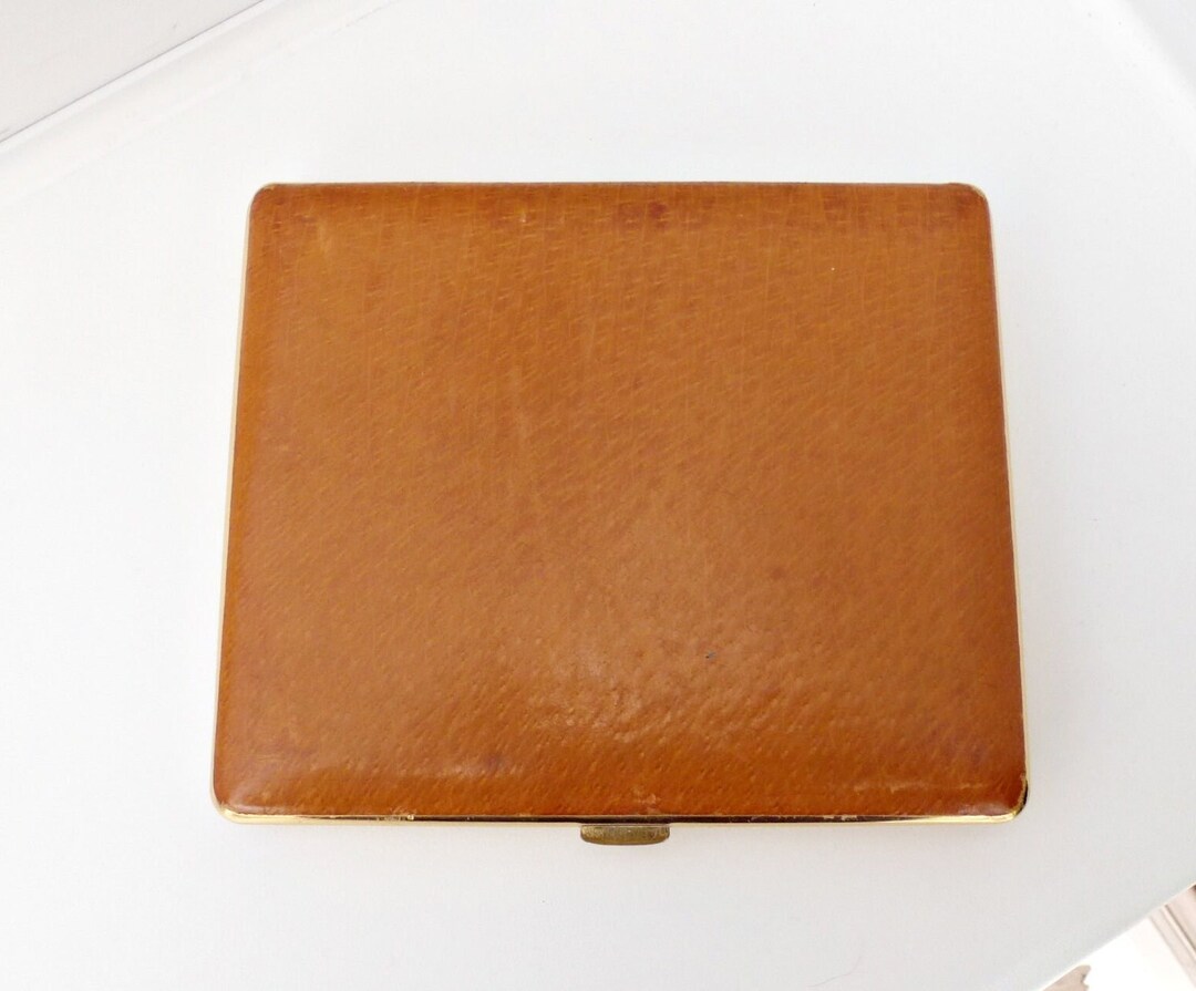 Leather Cigarette Case Vintage Cigarette Holder 1960s Etsy