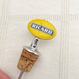 Vintage Ricard Spirits Ausgießer |Französischer Schnaps Flaschenverschluss | Barzubehör | Kork Verschluss