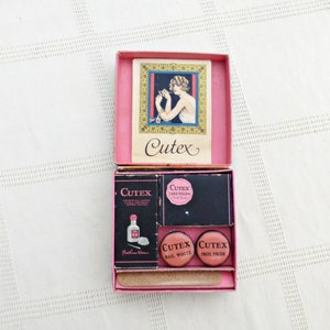 Rare Vintage 1920's Cutex Compact Manicure Set | Nail Polish Kit | Ladies Nail Care Set | Travel Nail Kit |