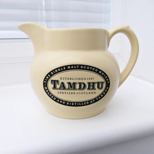 Tamdhu Schotse whisky keramische waterkan - Seton Pottery Cornwall - Vintage barware verzamelobject
