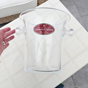 Balde de champanhe Cartier francês | Balde de gelo vintage | Refrigerador de vinho Epernay