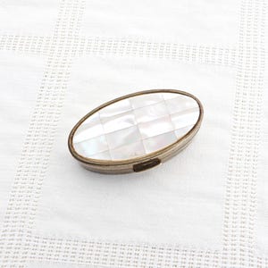 Vintage Max Factor Lipstick Holder |  Mother of Pearl Lipview | MOP Lipstick Case |