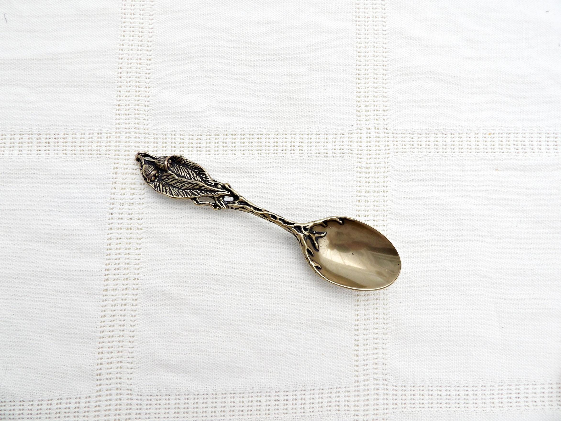 JJK Solid Brass Vintage Australian Spoon | Eucalyptus Collectors