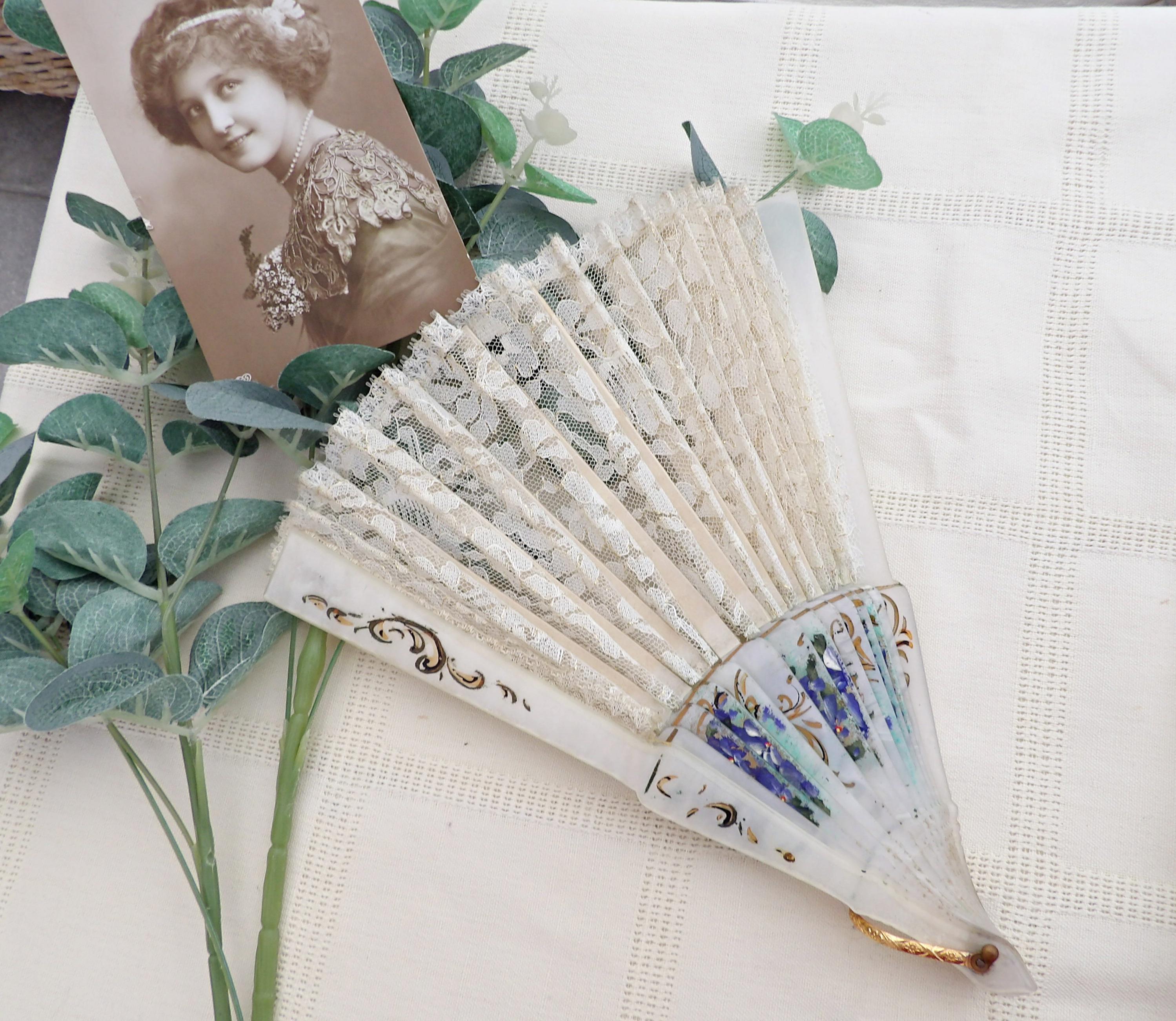 Antique Celluloid Fan - Etsy display picture 1