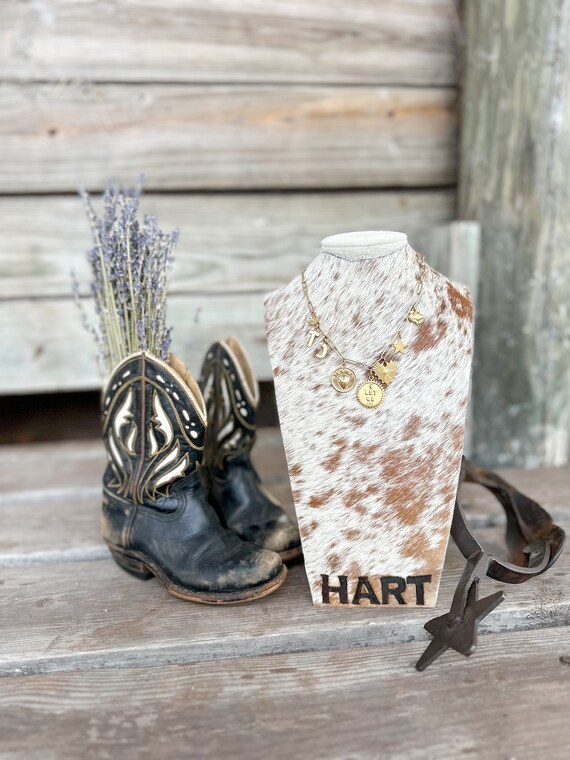 Cowhide necklace discount