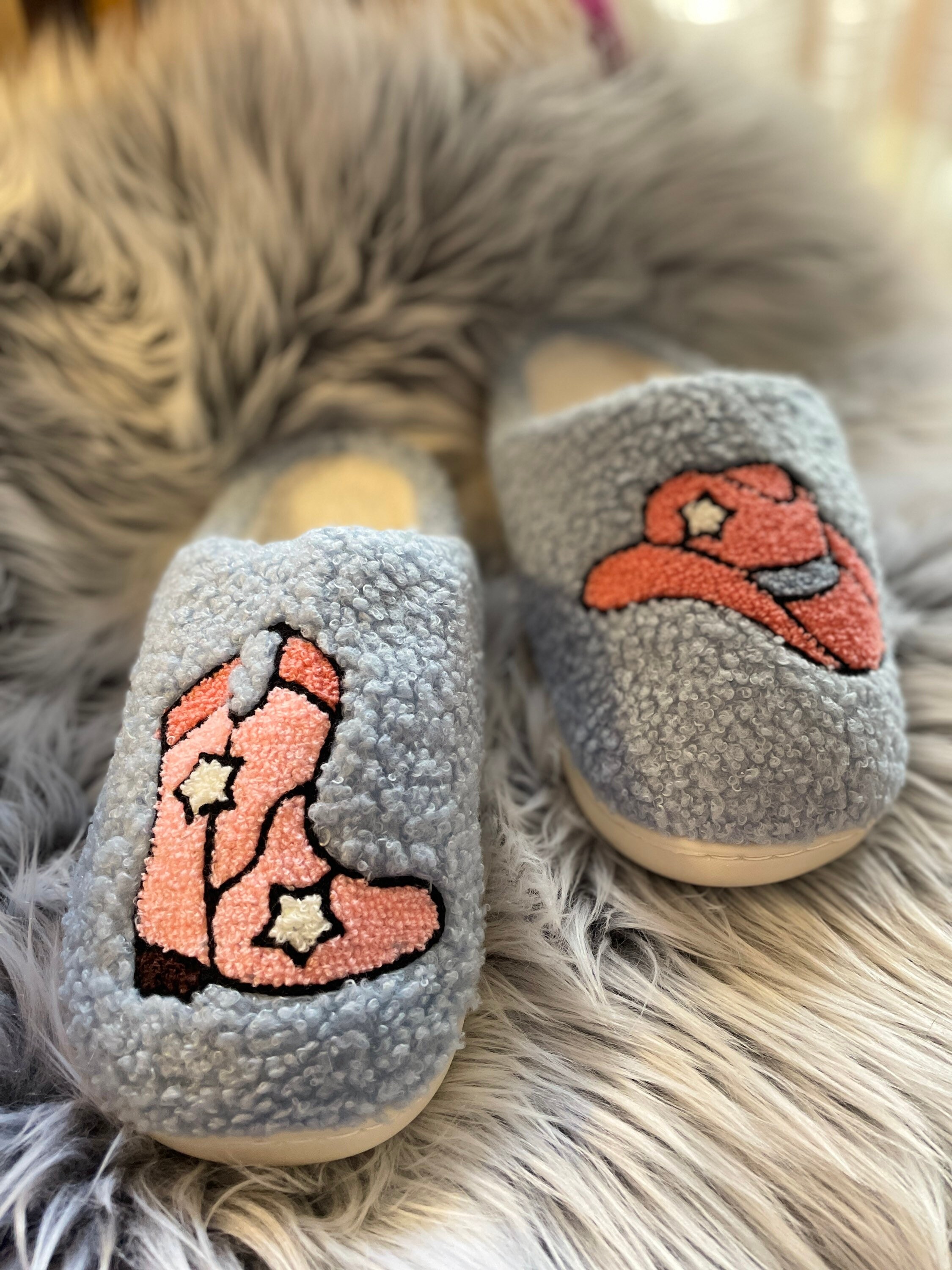 Cowboy Boot Slippers - Etsy