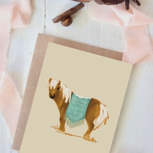 Pony Baby Shower Card: Western Cowkid Welcome